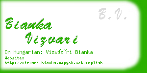 bianka vizvari business card